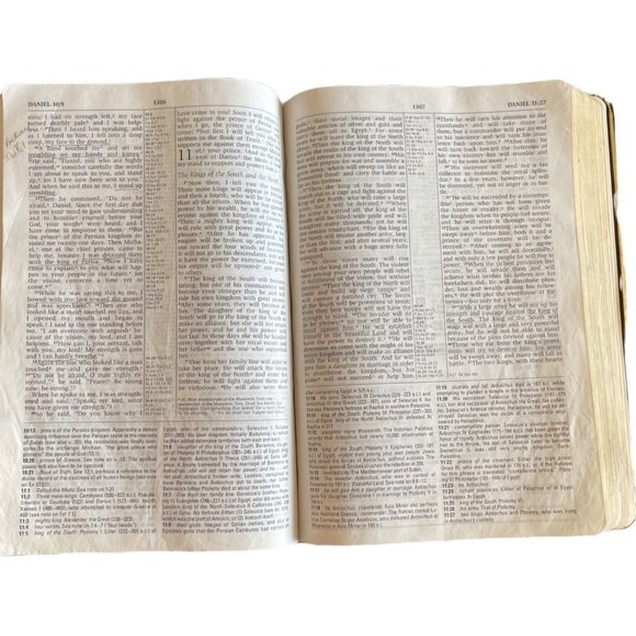 1995 Zondervan NIV Study Bible New International Version Red Letter Leather - Picture 5 of 6